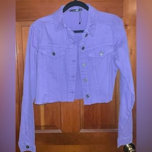 Stretchy Purple Jean Jacket